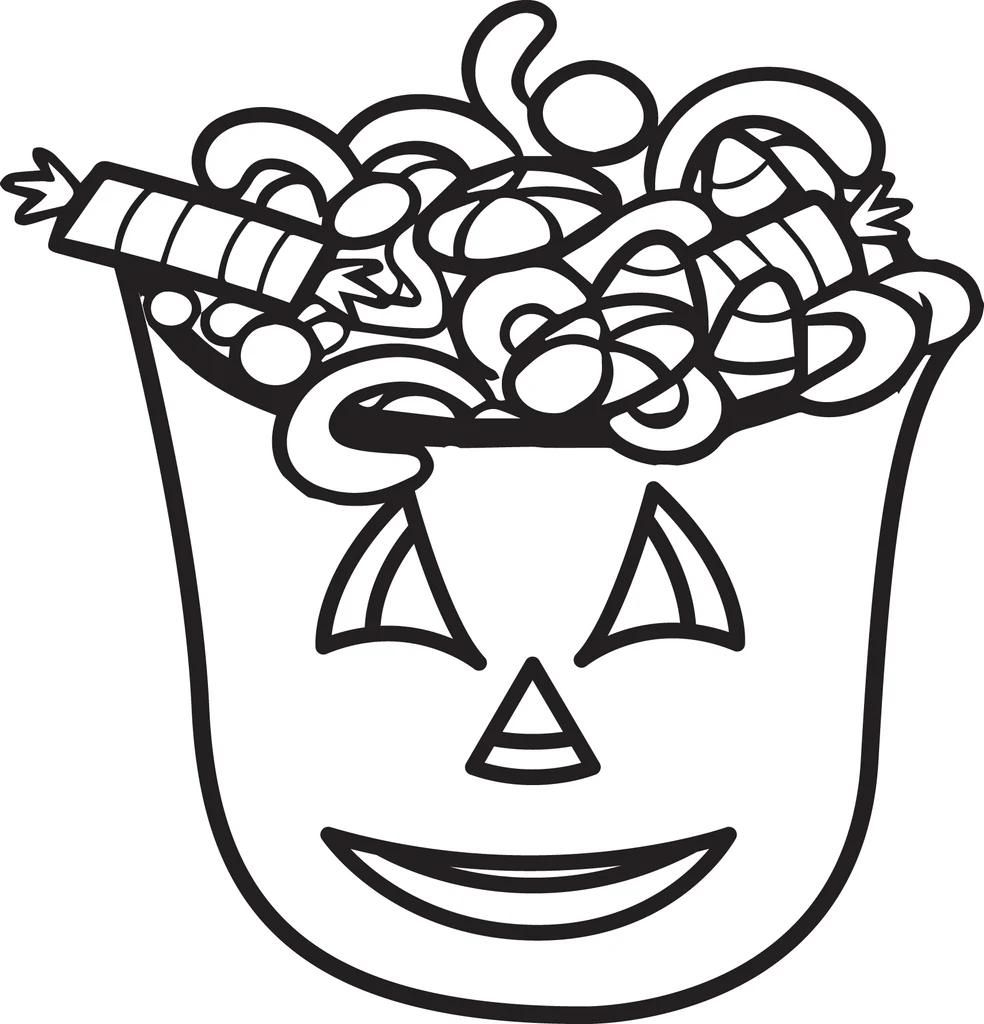 Halloween Candy Coloring Pages Junior