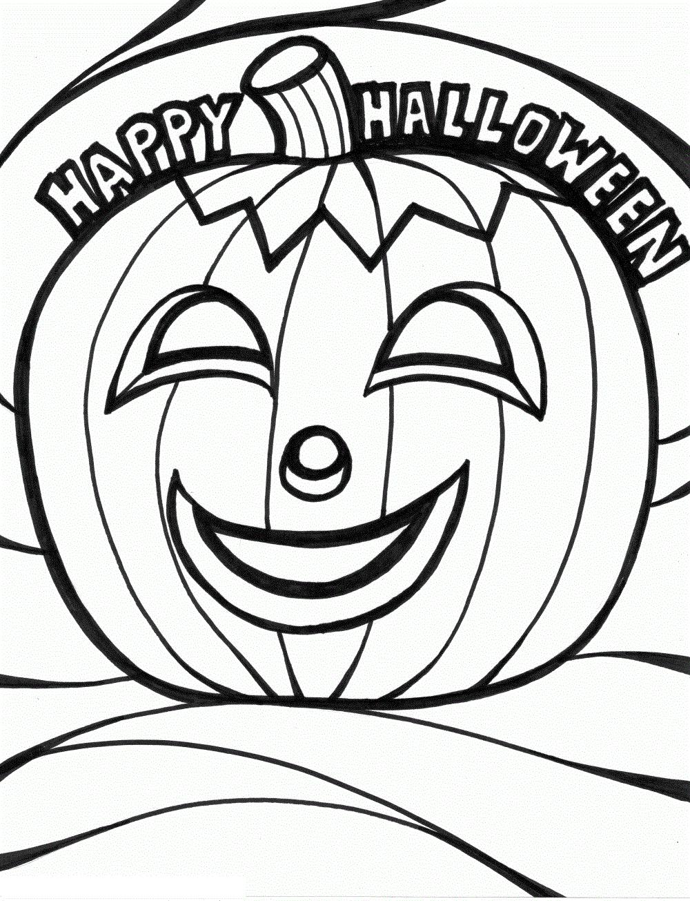 Halloween Candy Coloring Pages