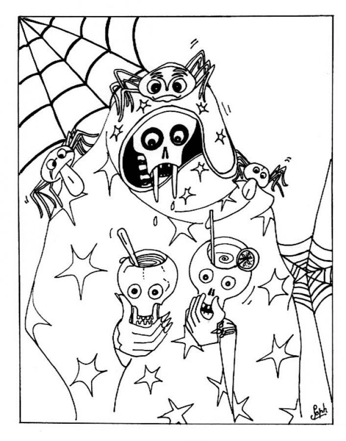 Halloween Cat Coloring Pages