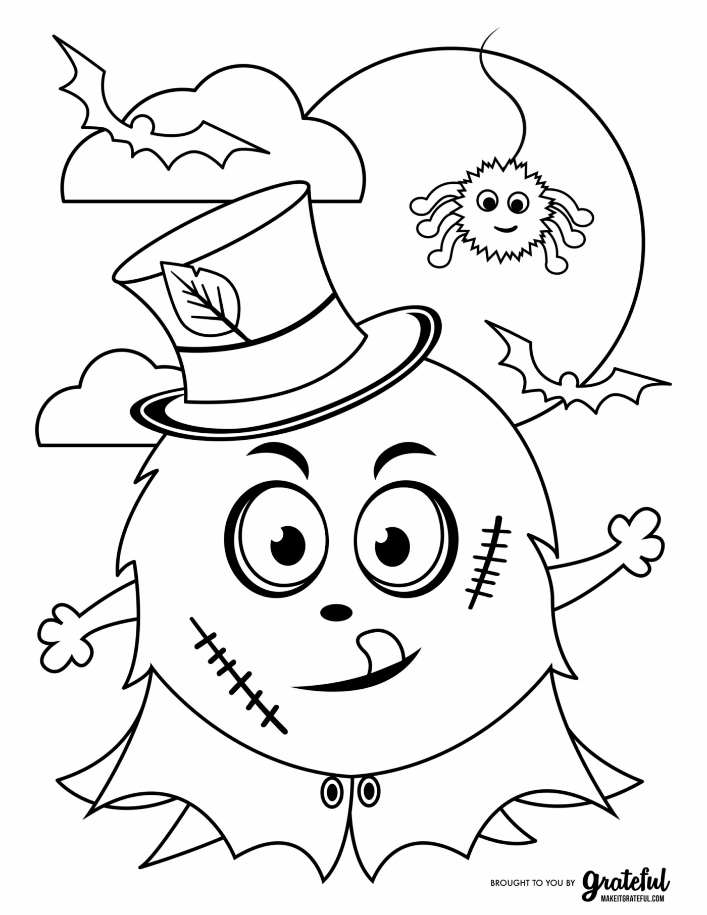 Halloween Coloring Pages For Preschoolers