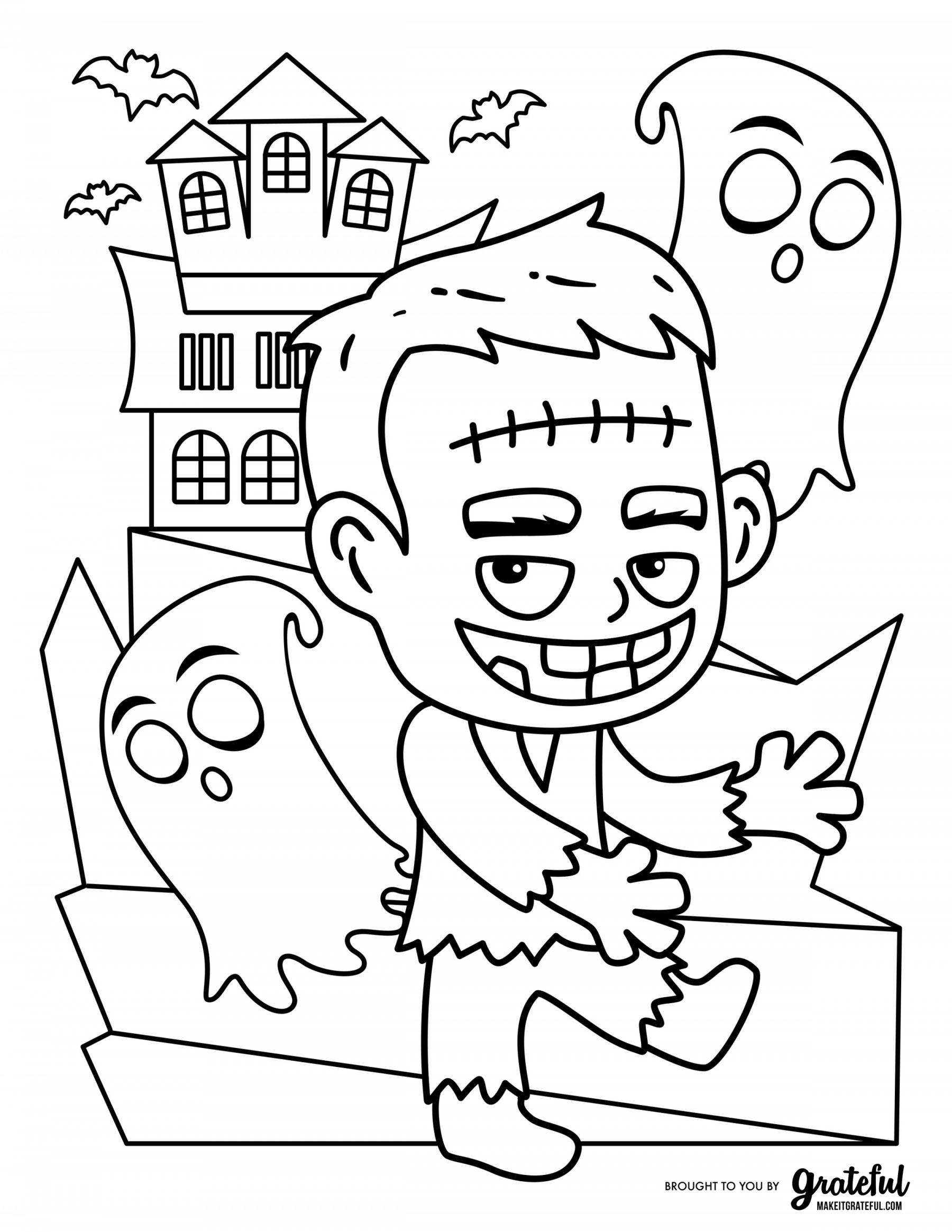 Halloween Coloring Pages For Toddlers