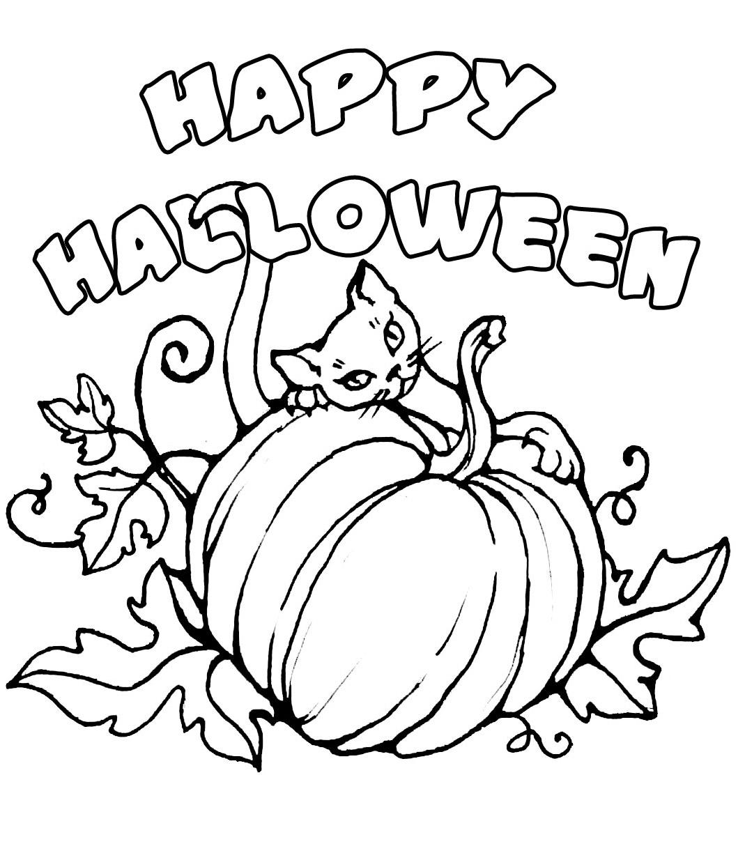 Halloween Doodle Coloring Pages