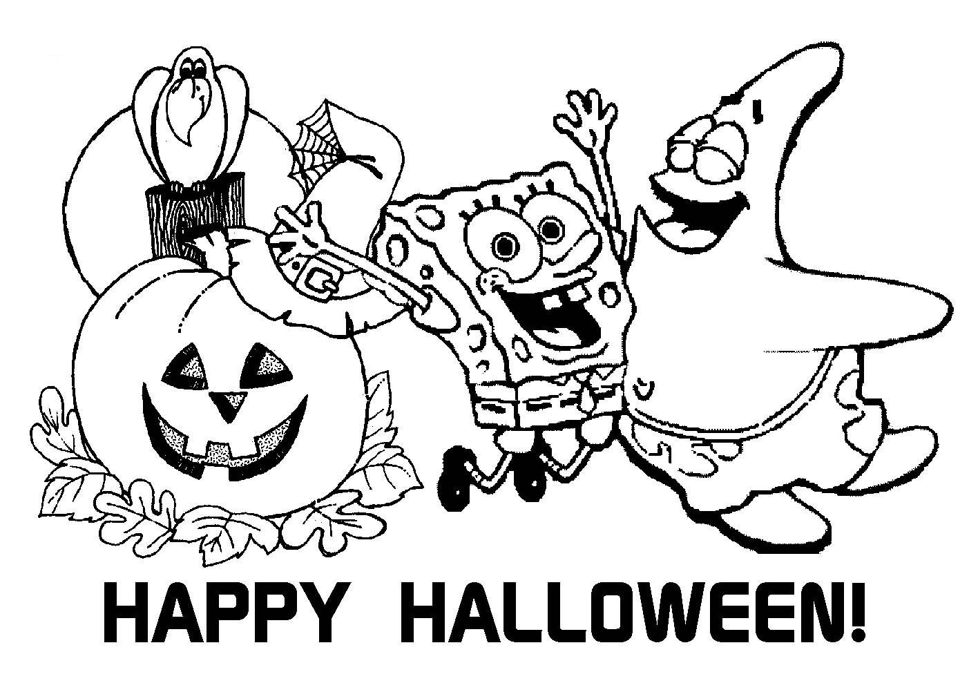 Halloween Haunted House Coloring Pages