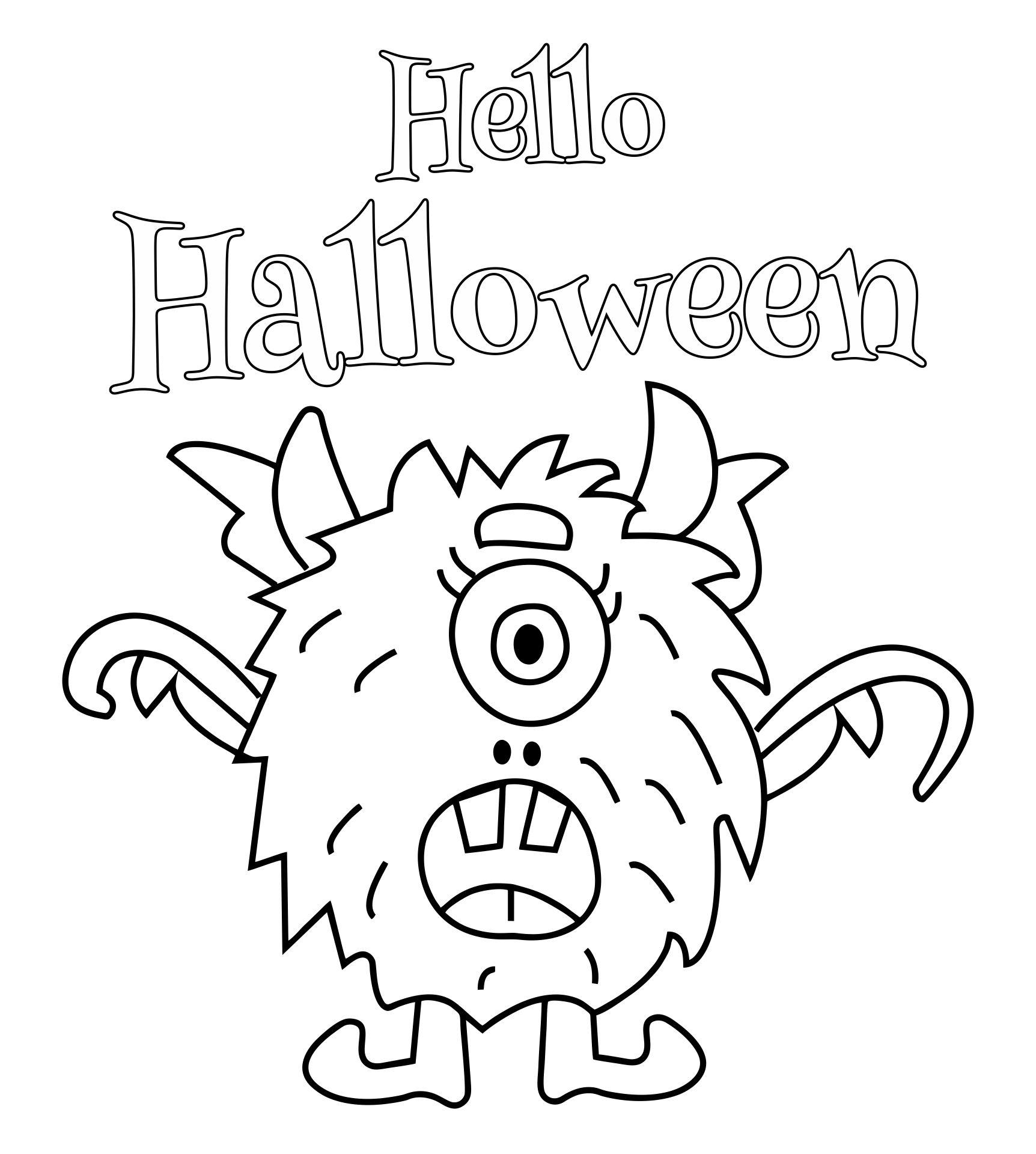 Halloween Night Coloring Pages