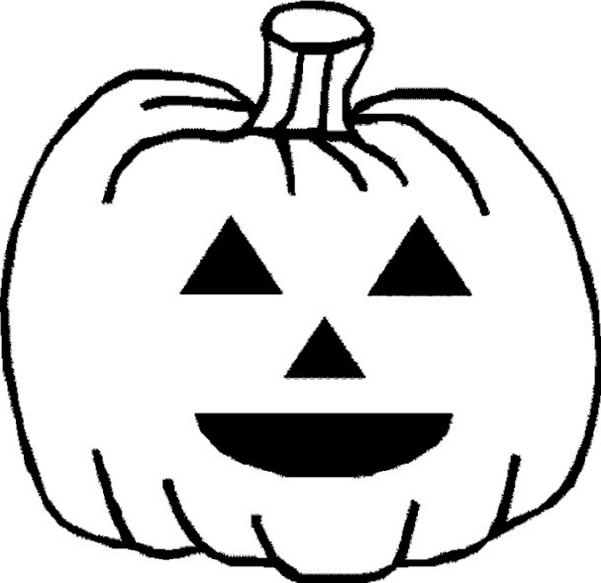 Halloween Pumpkin Coloring Pages For Toddlers