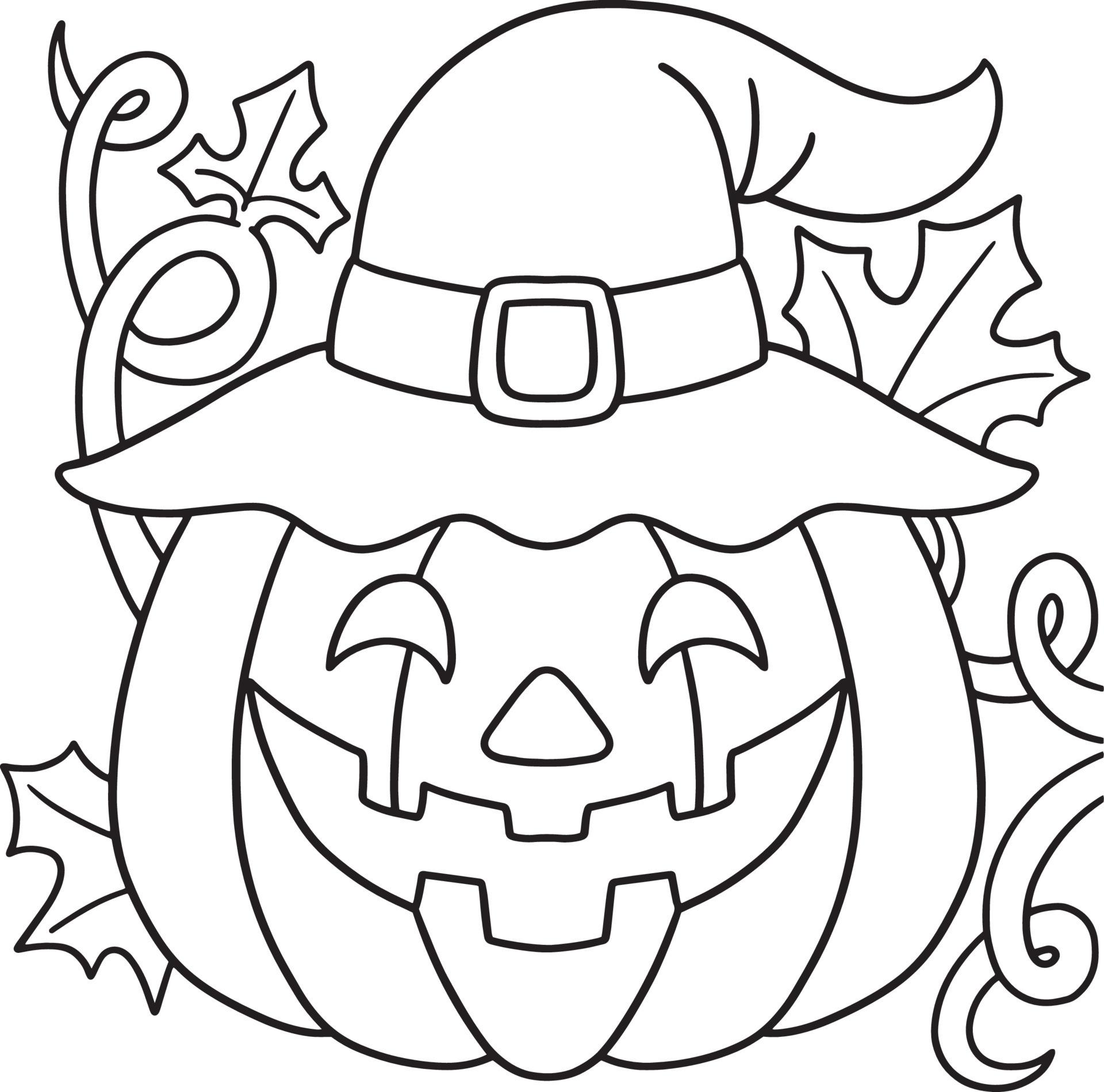 Halloween Pumpkin Coloring Sheets Print