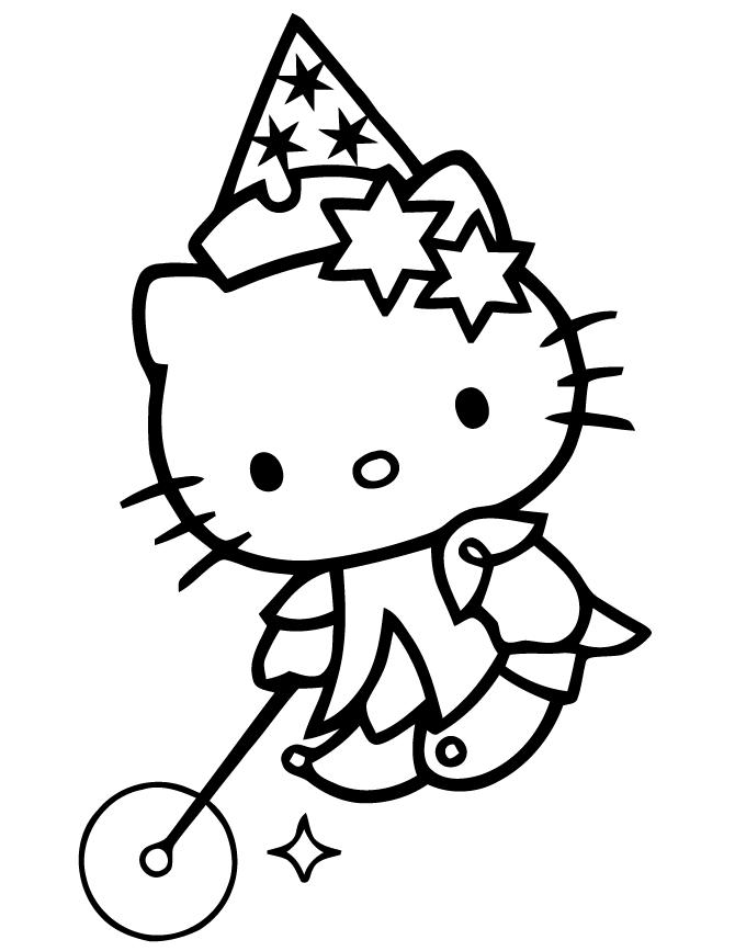 Hello Kitty Birthday Party Coloring Pages