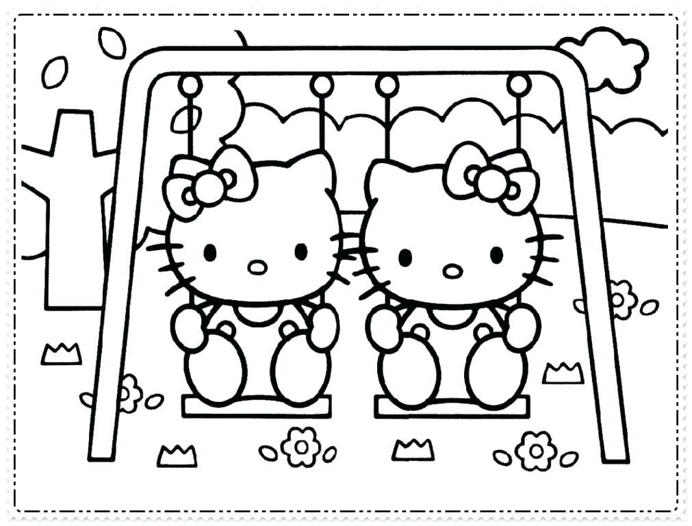 Hello Kitty Birthday Presents Coloring Pages