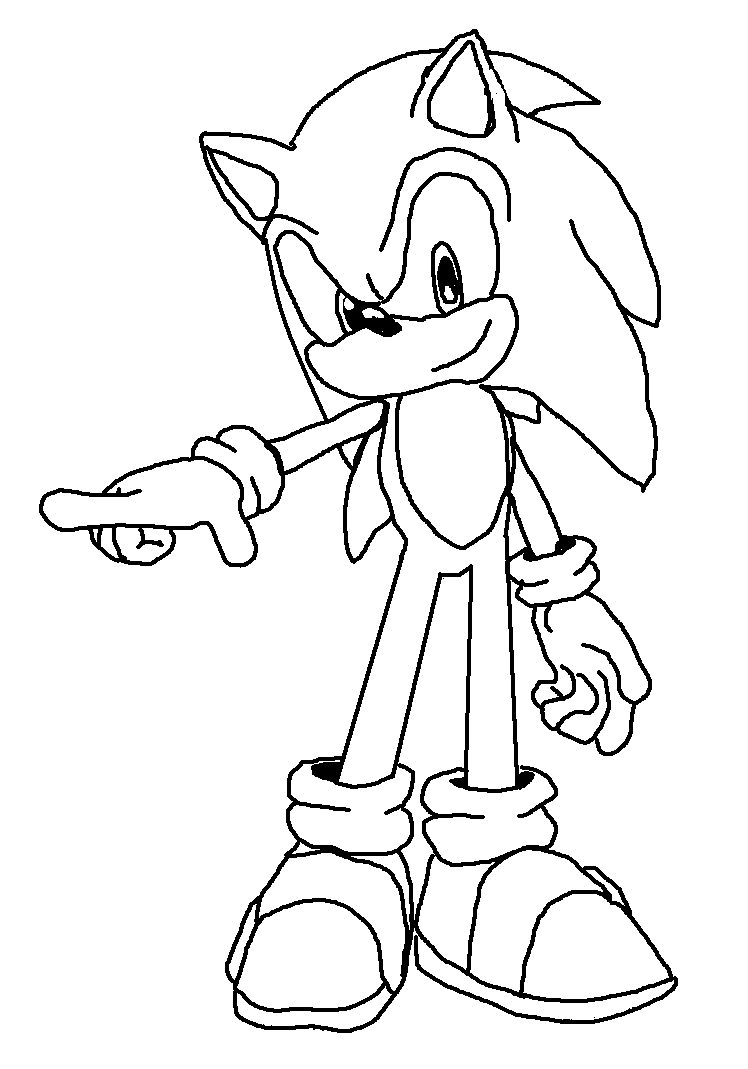 Kids Sonic Drawing And Coloring Pages