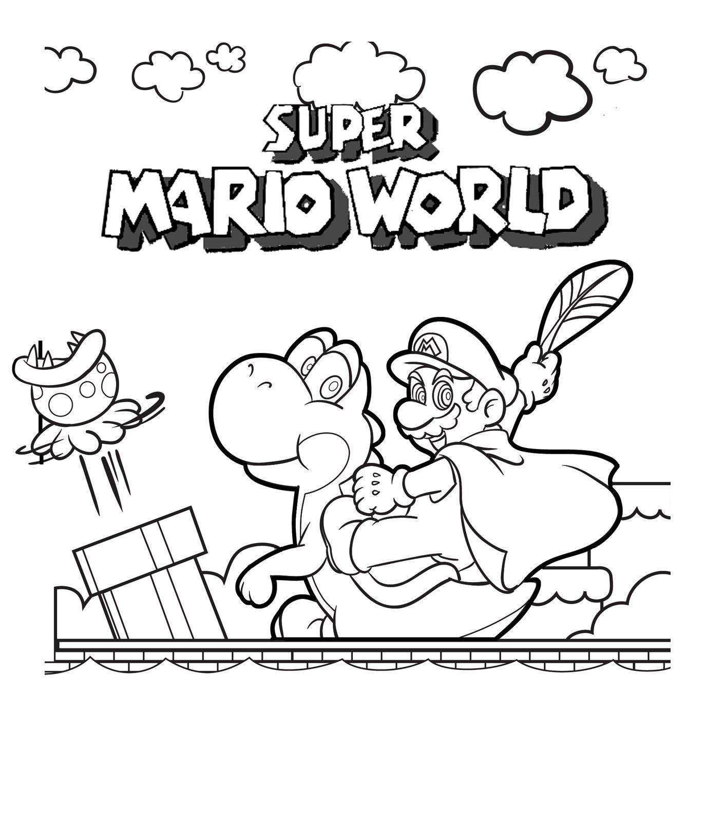 Mario Coloring Images