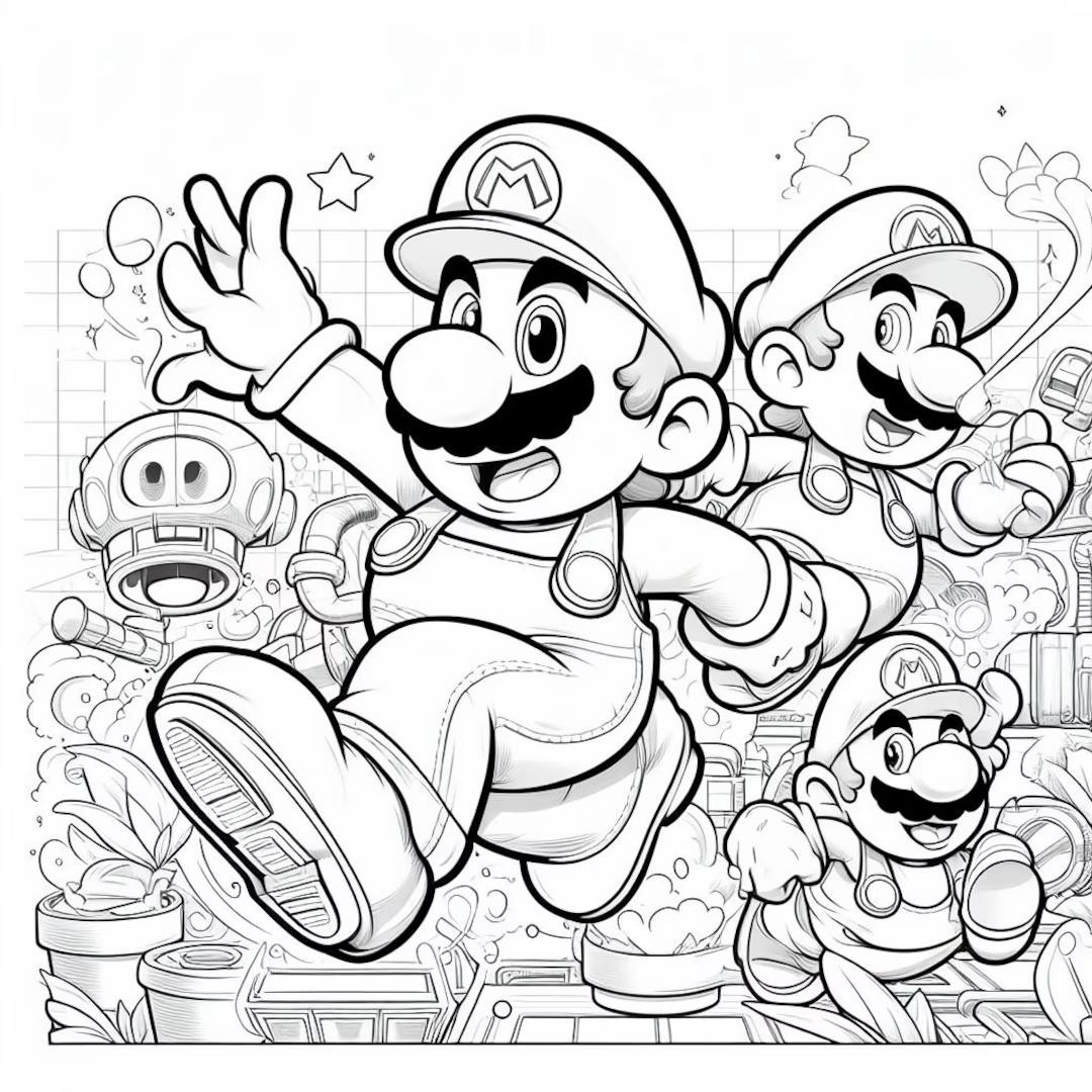 Mario Party Coloring Pages