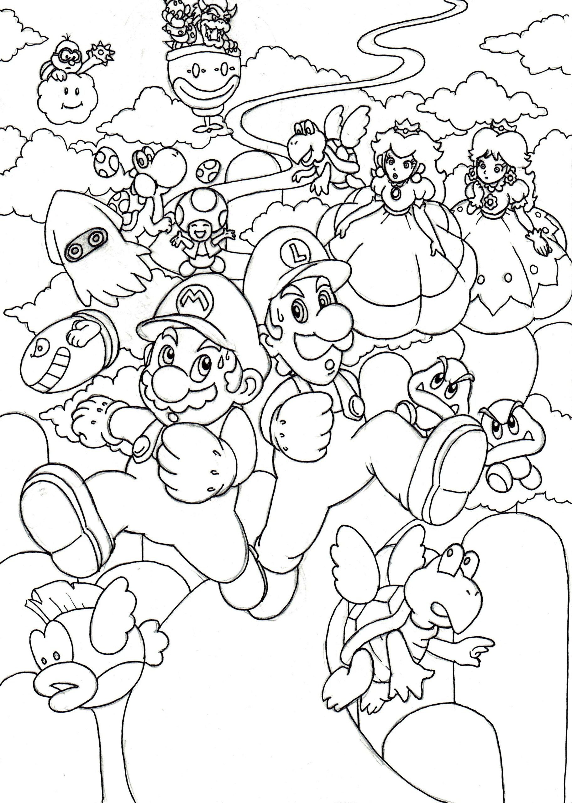 Mario Villains Coloring Pages