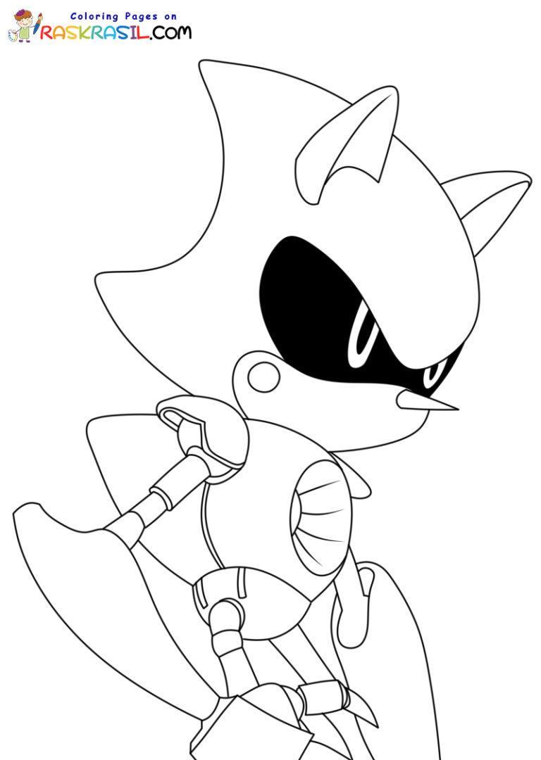 Metal Sonic Transformation Coloring Pages