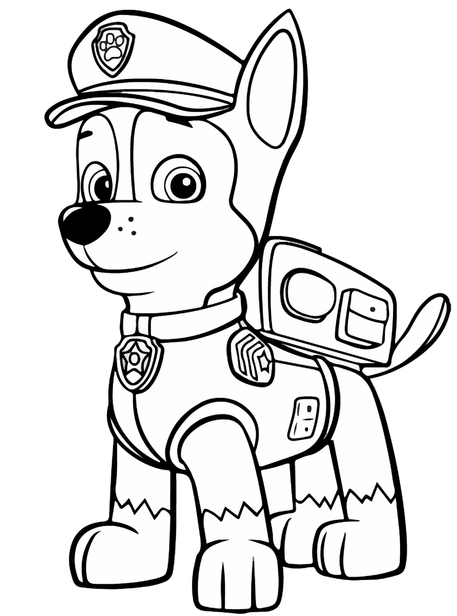 Paw Patrol coloring pages for toddlers