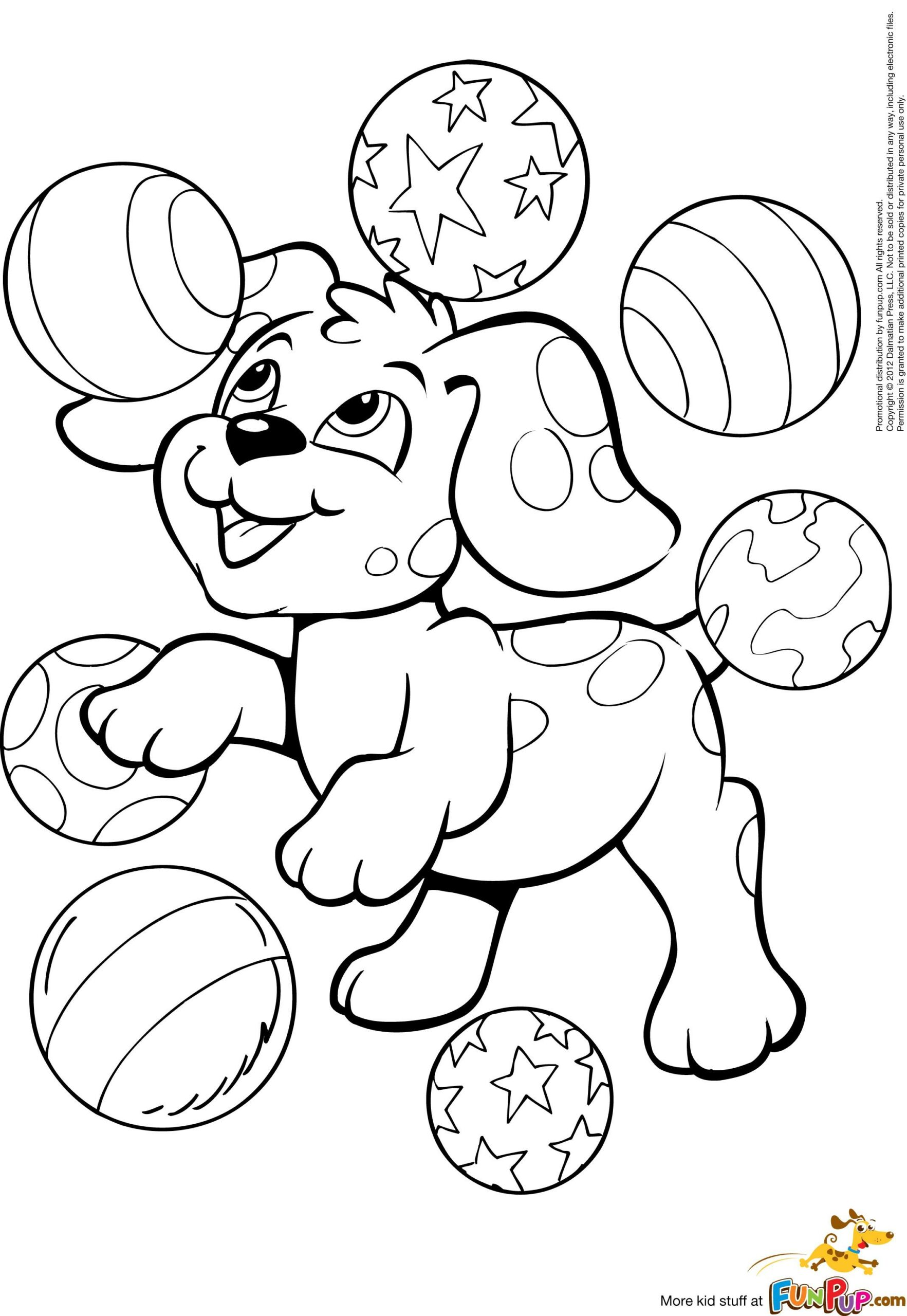 Playful Puppy Coloring Pages