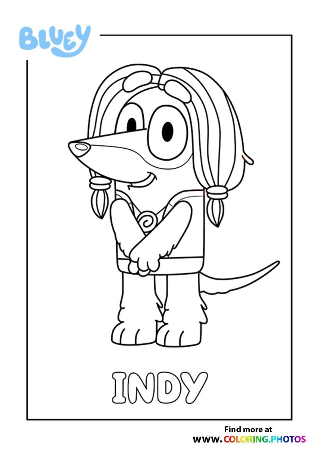 Printable Bluey Coloring Pages