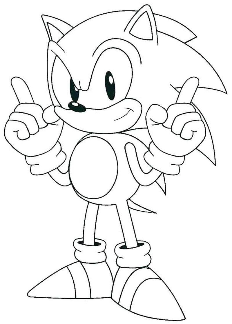 Printable Sonic Coloring Pages For Kids