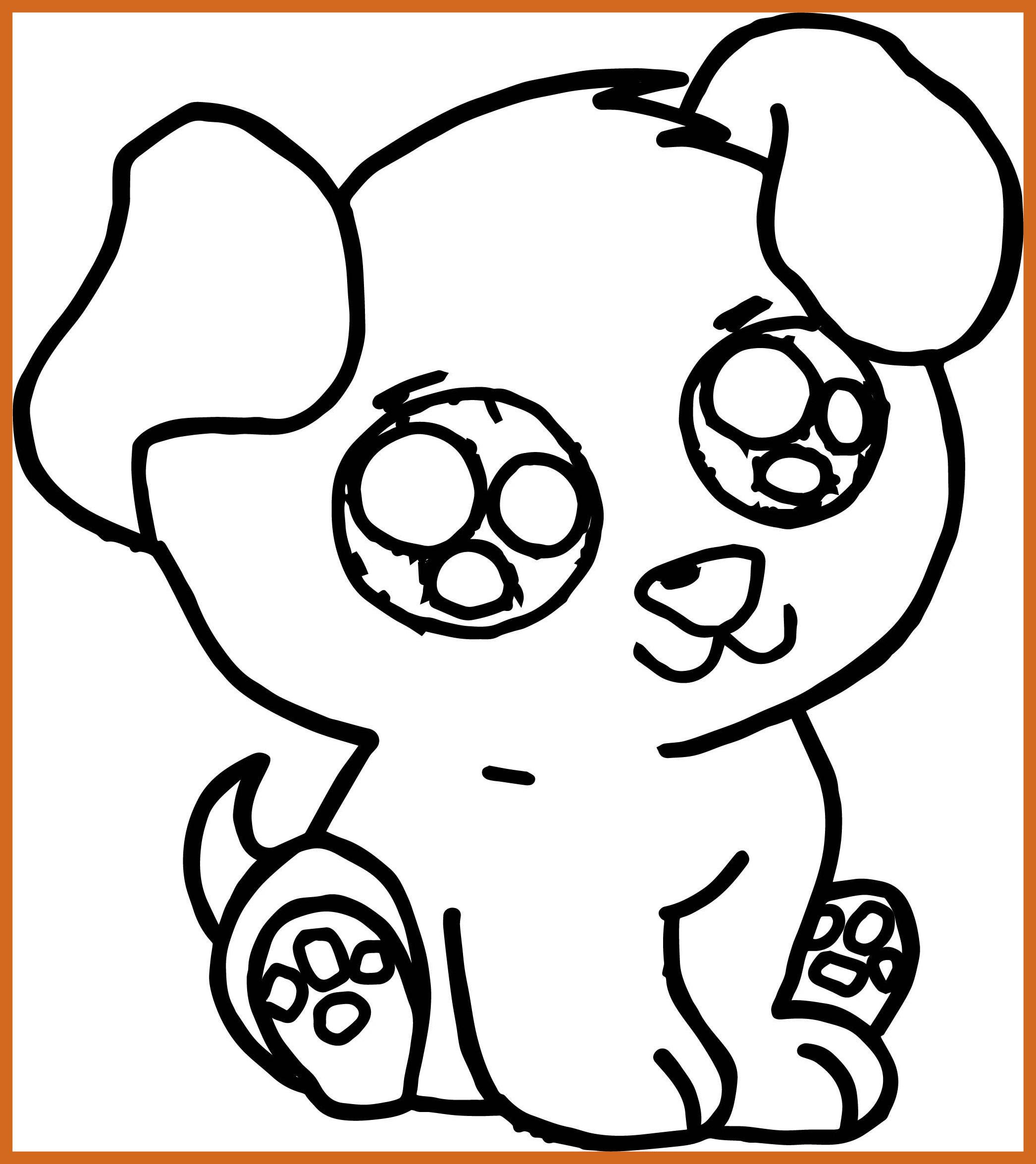 Puppy Coloring Pages For Toddlers