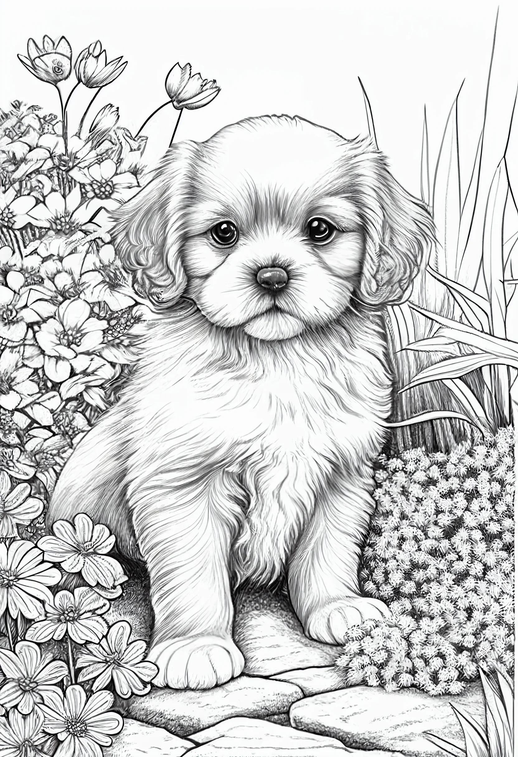 Puppy Coloring Sheets