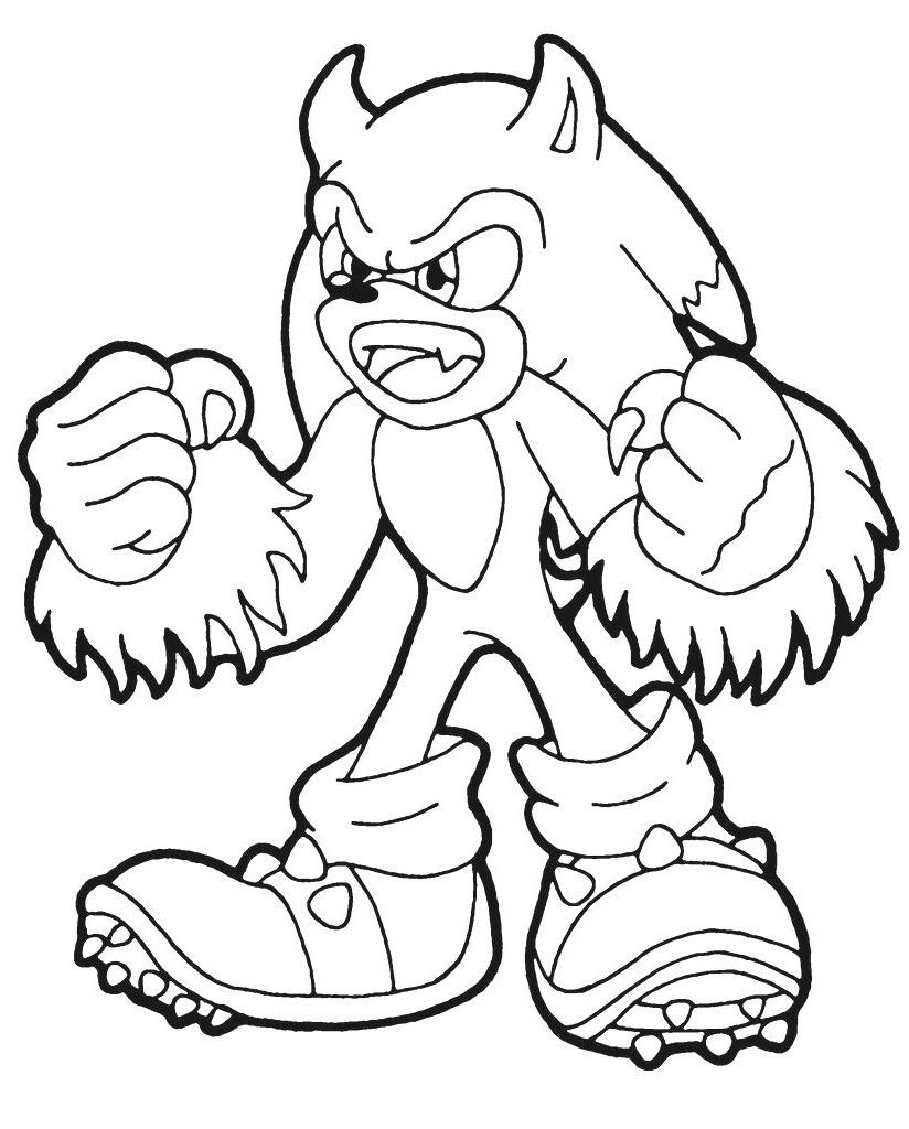 Sonic And Tails Coloring Pages