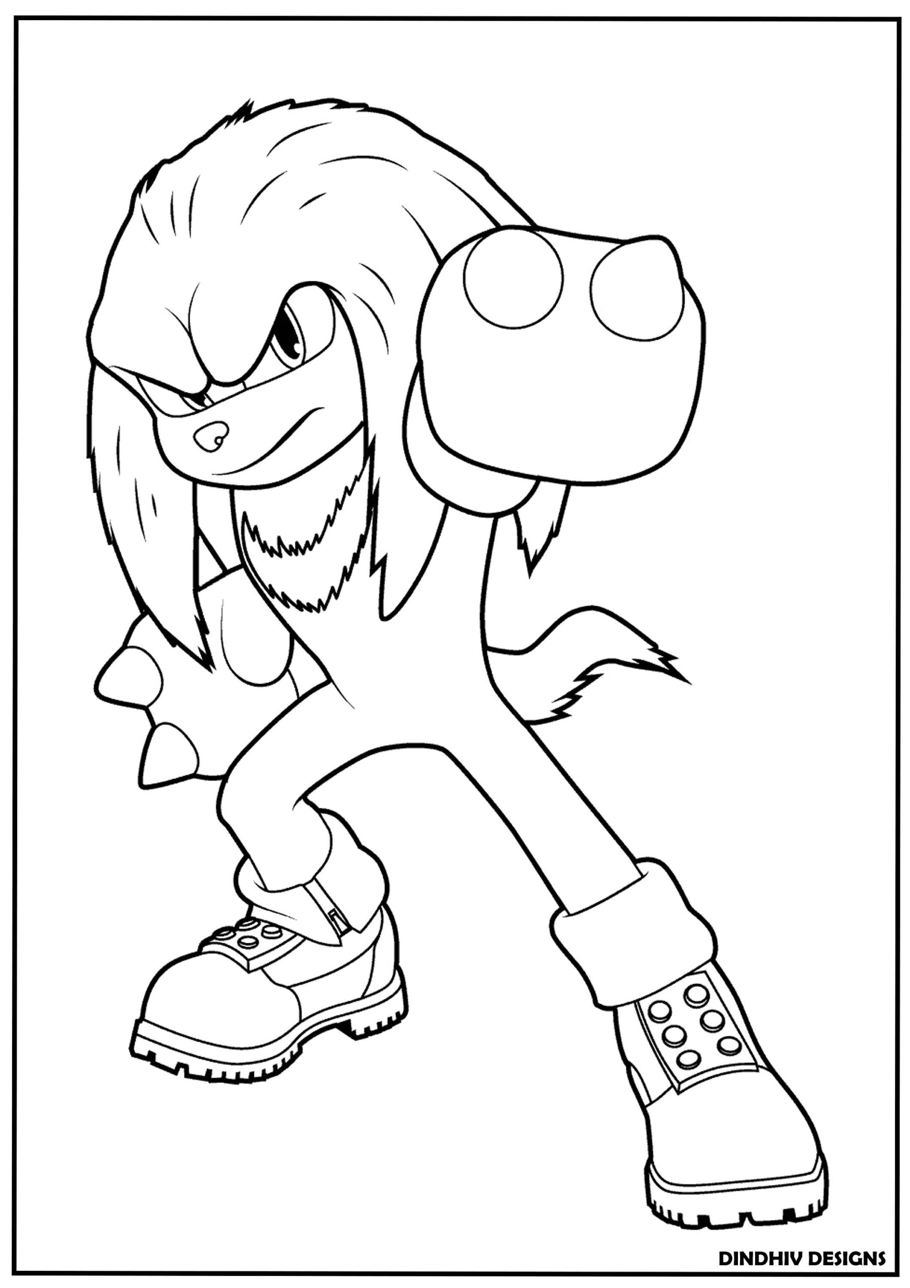 Sonic Animated Series Coloring Pages