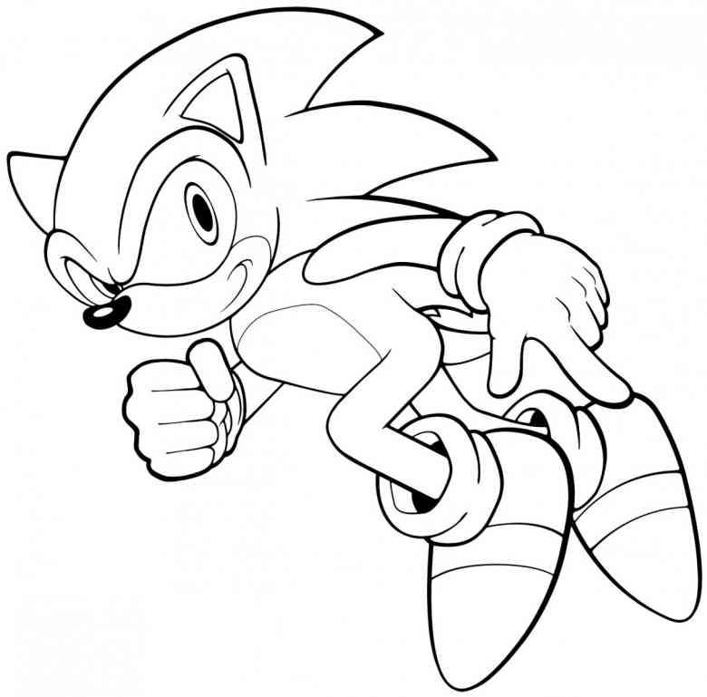 Sonic Cartoon Coloring Pages