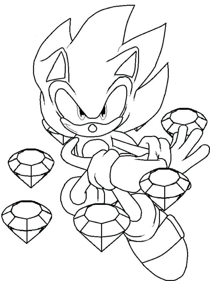 Sonic Character Coloring Pages