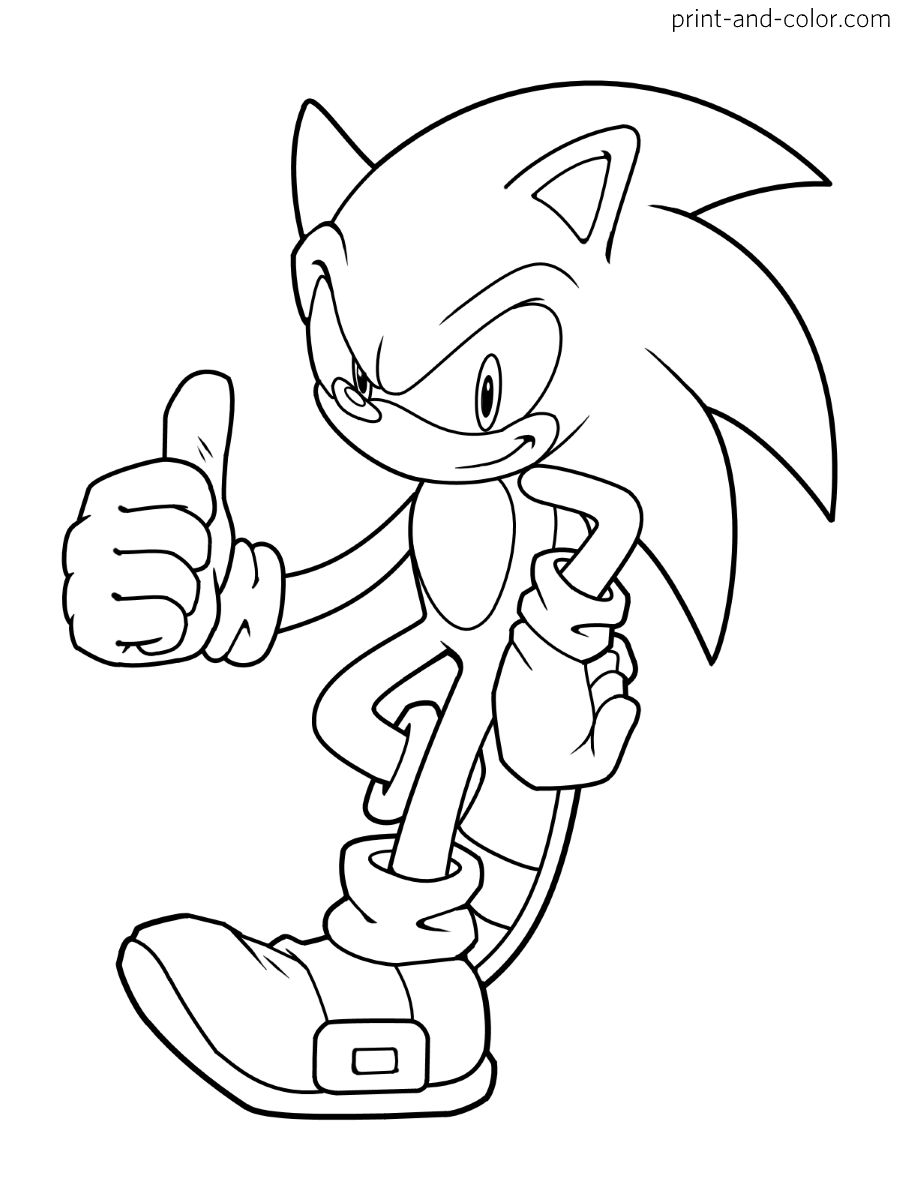 Sonic Character Templates For Kids