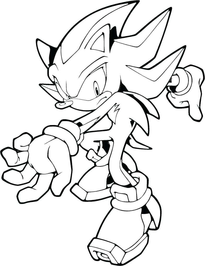 Sonic Coloring Pages For Older Kids