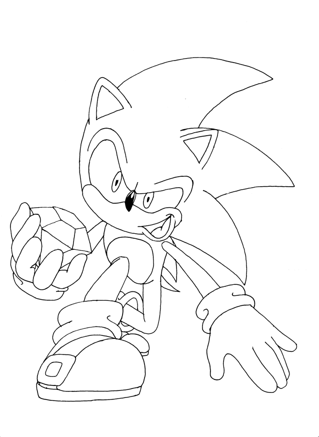 Sonic Coloring Pictures For Children