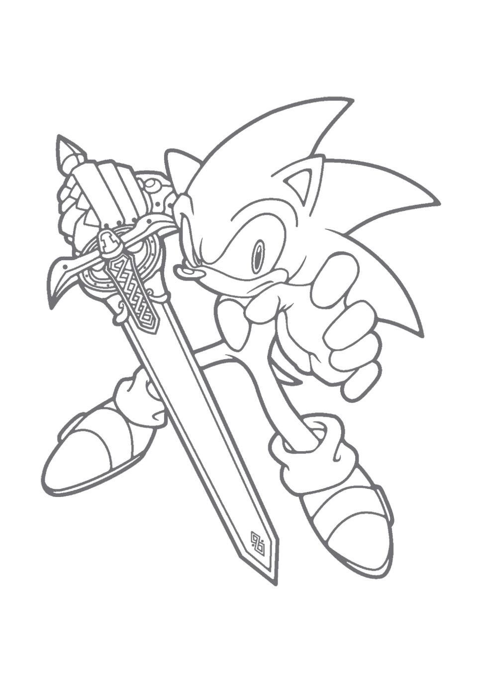 Sonic Games Coloring Pages