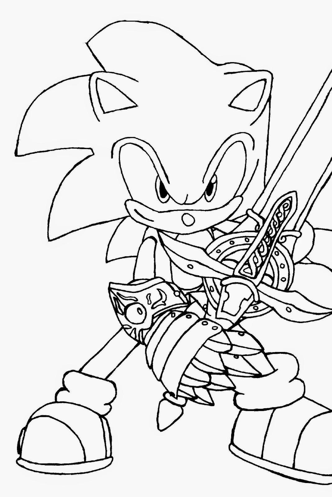 Sonic Holiday Coloring Pages