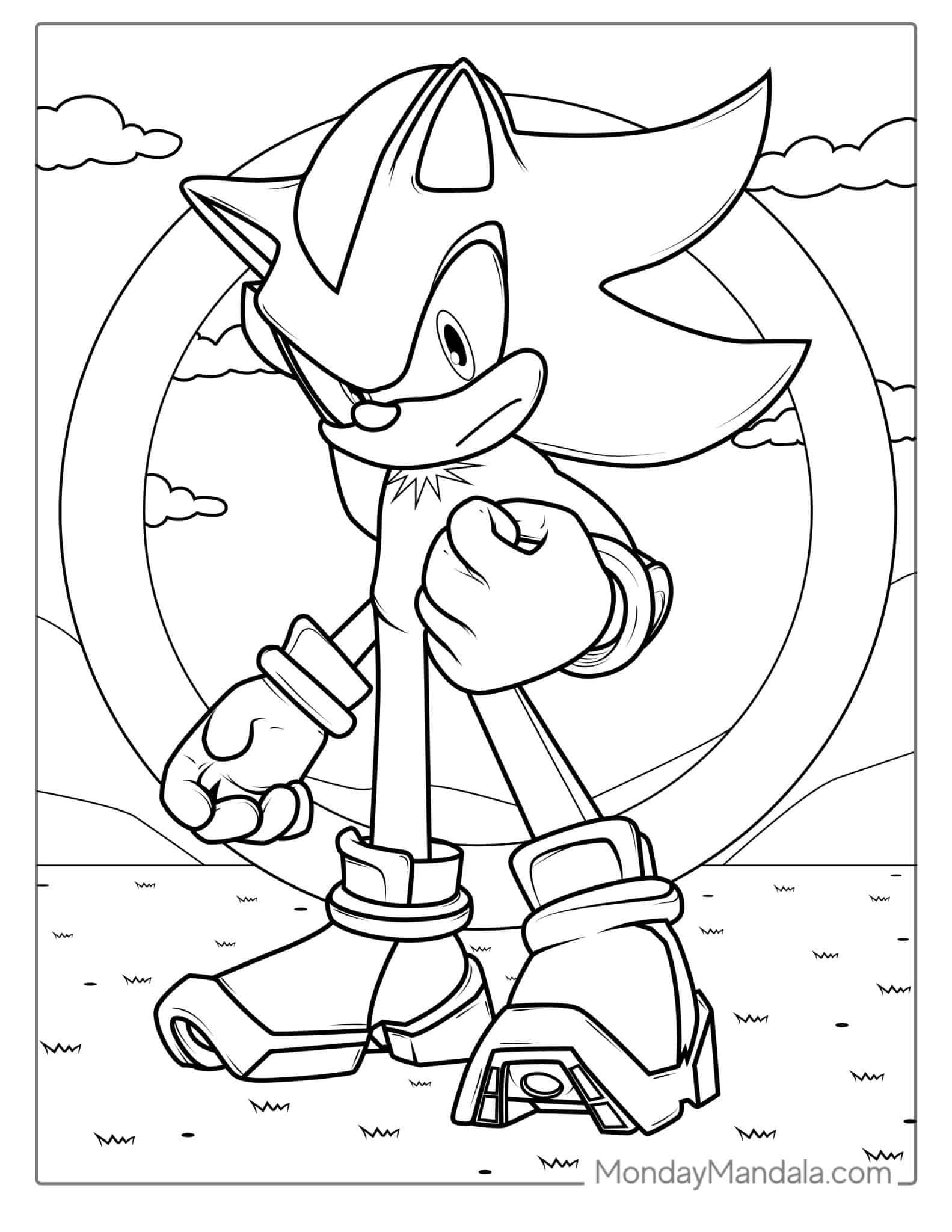 Sonic The Hedgehog Drawing Pages