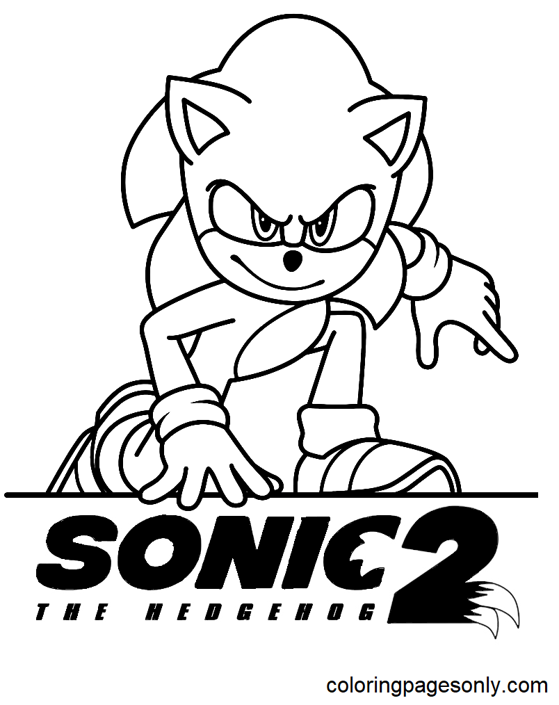 Sonic The Hedgehog Themed Coloring Sheets