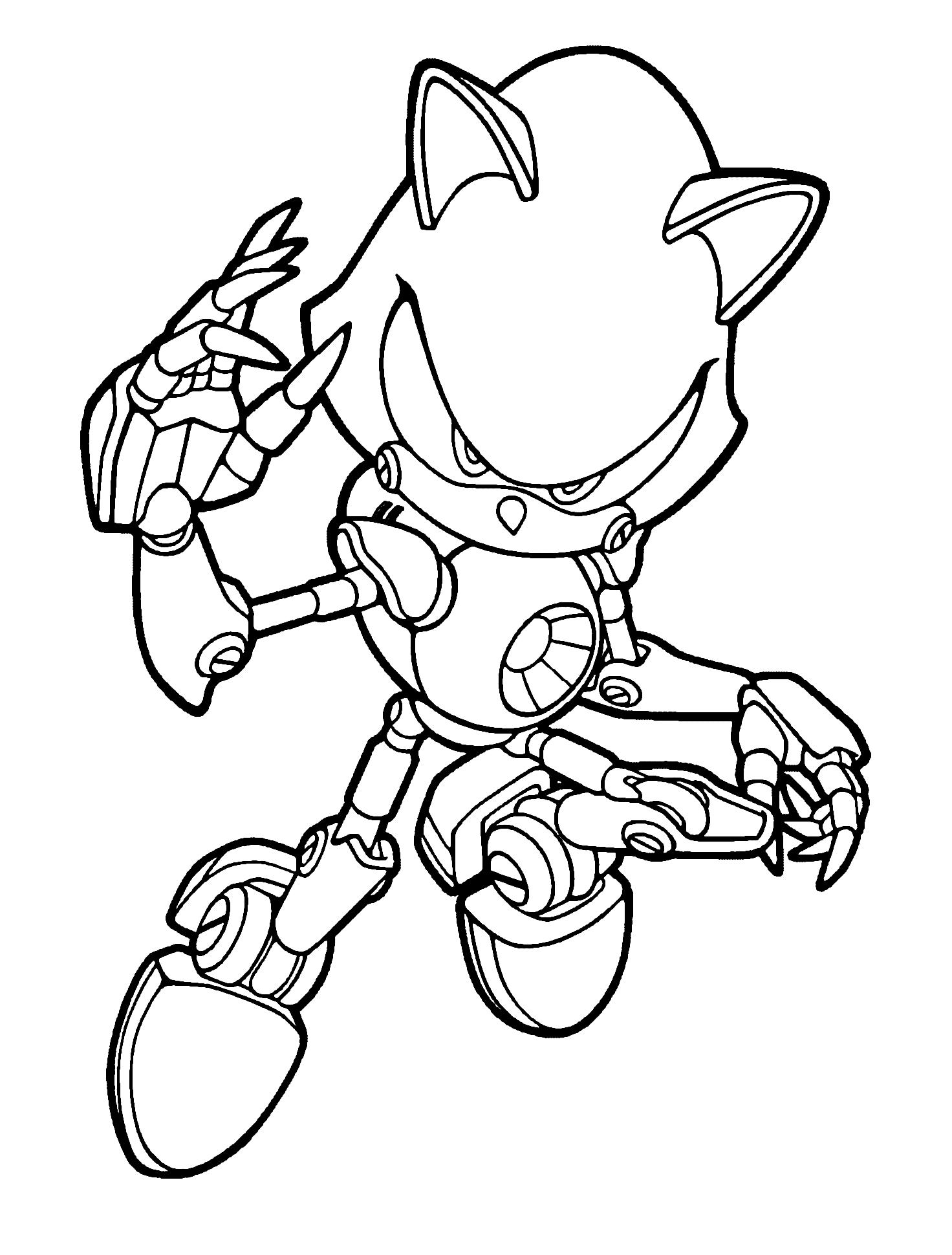 Sonic Themed Party Coloring Sheets