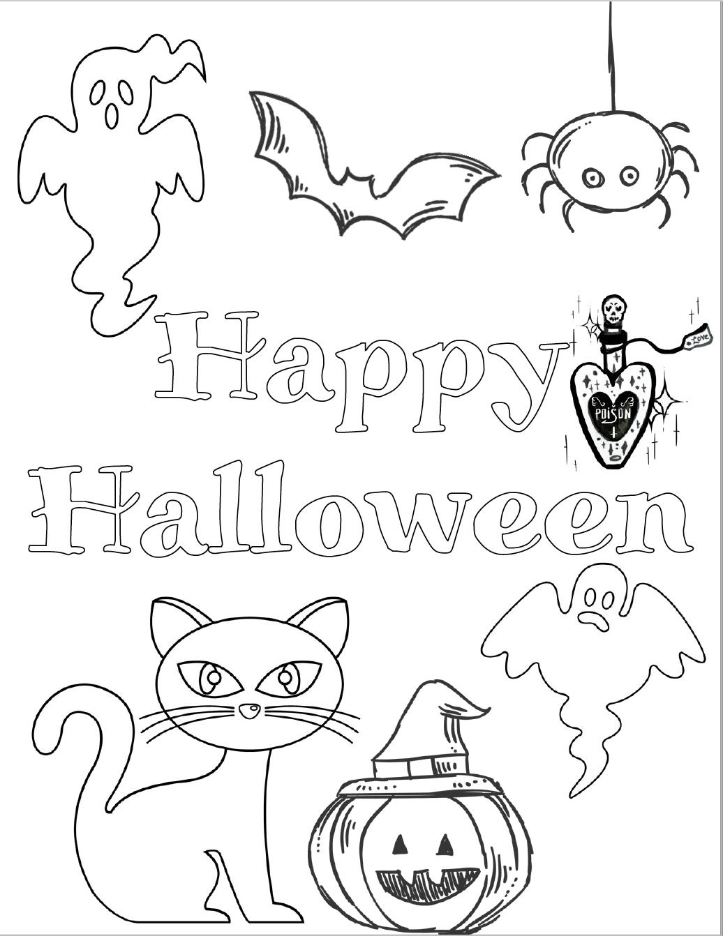 Spooky Halloween Coloring Pages