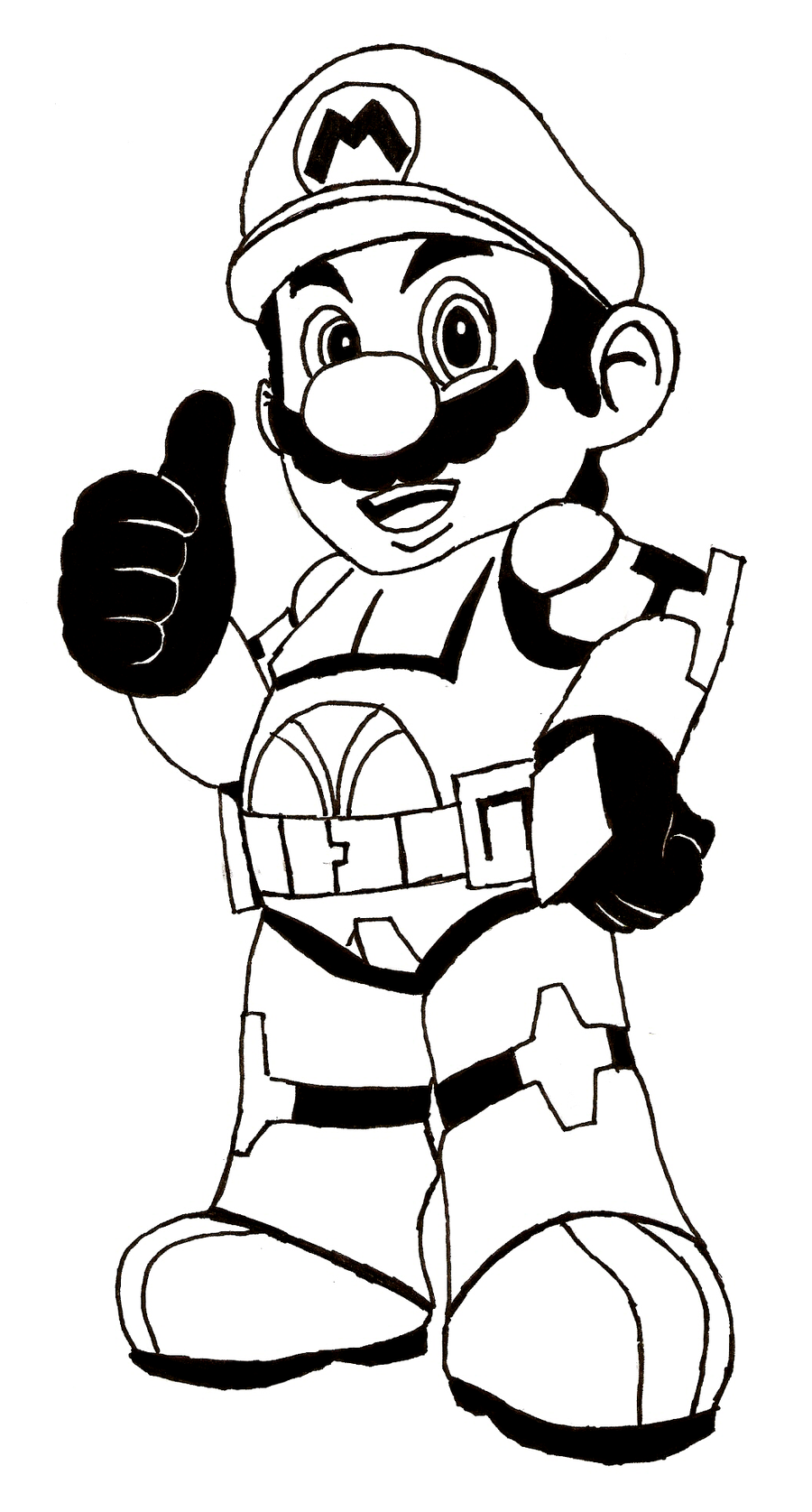 Super Mario Themed Coloring Pages