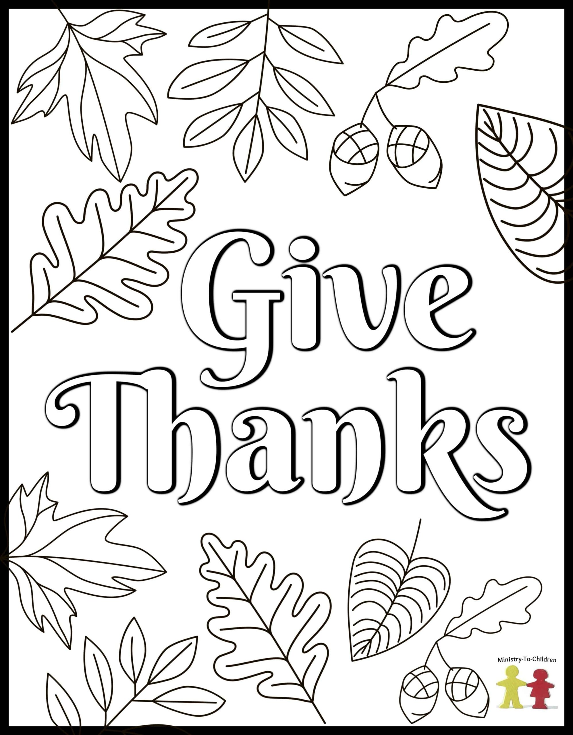 Thanksgiving Coloring Pages Detailed