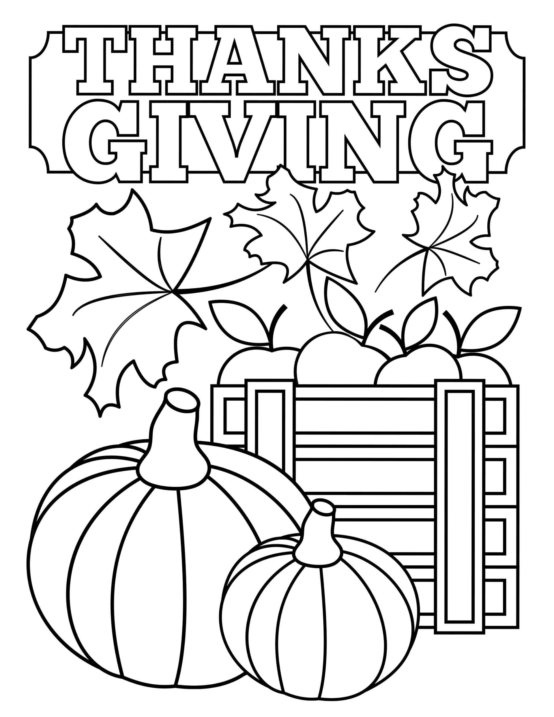 Thanksgiving Coloring Pages Difficult