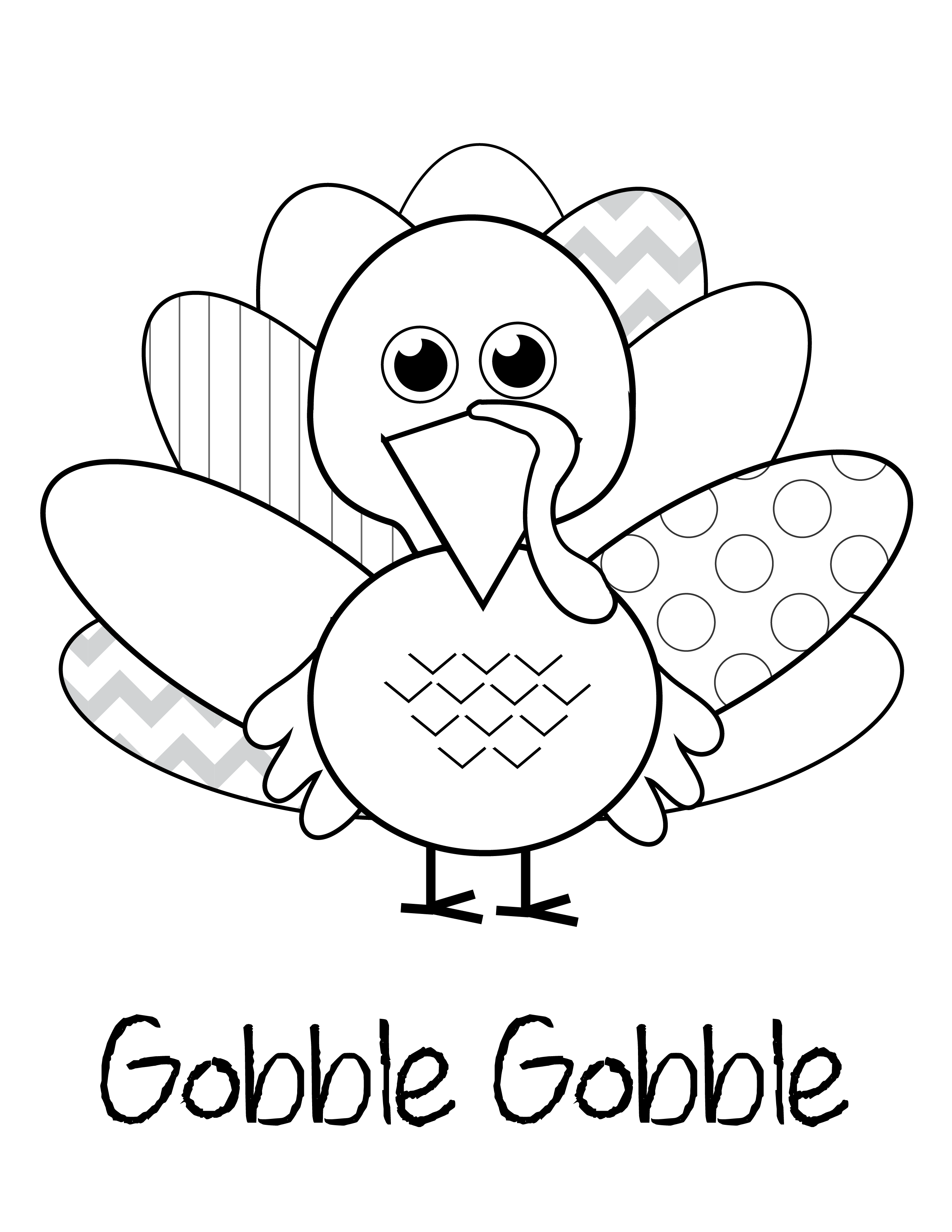 Thanksgiving Coloring Pages Easy For Kids