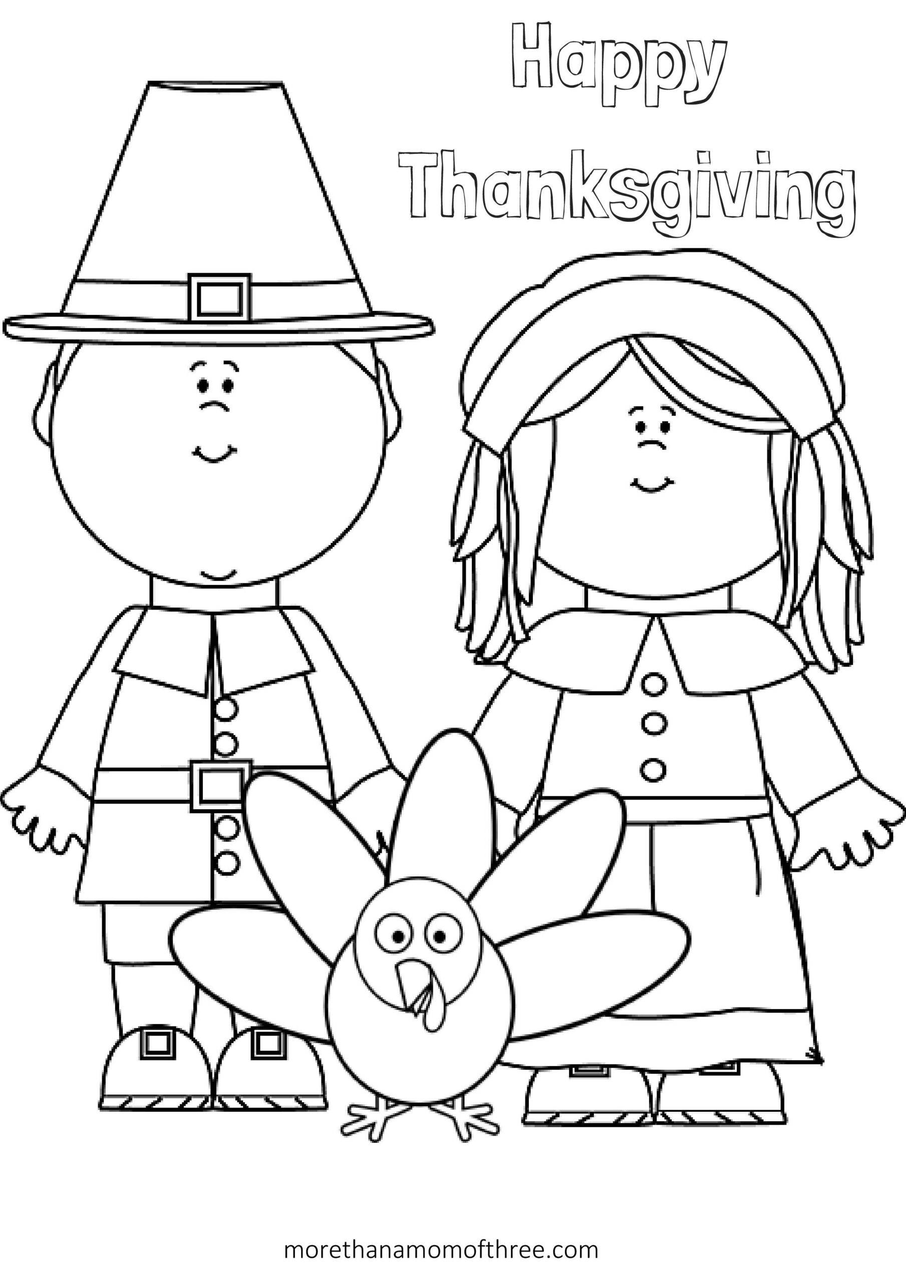 Thanksgiving Coloring Pages Easy