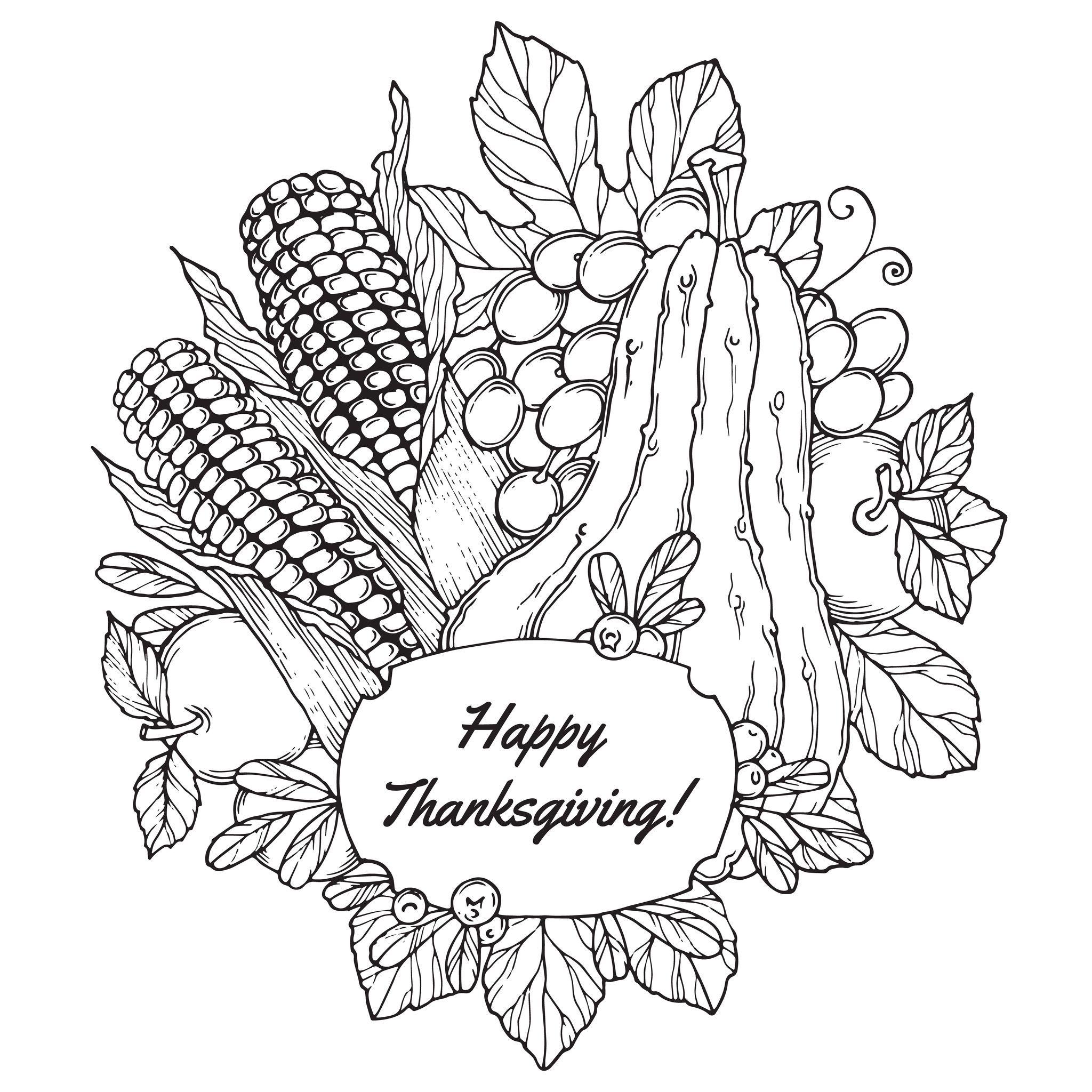 Thanksgiving Coloring Pages Printable