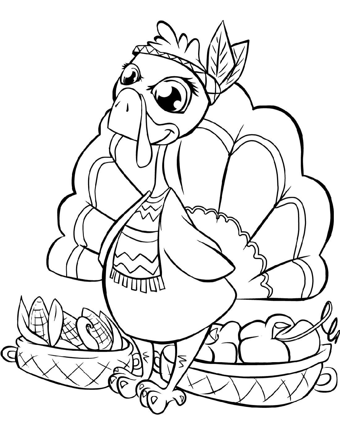 Thanksgiving Day Coloring Pages