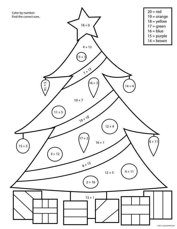 2Nd Grade Christmas Coloring Sheets