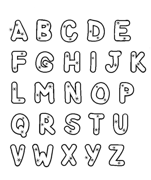 30 Alphabet Coloring Pages For Kids