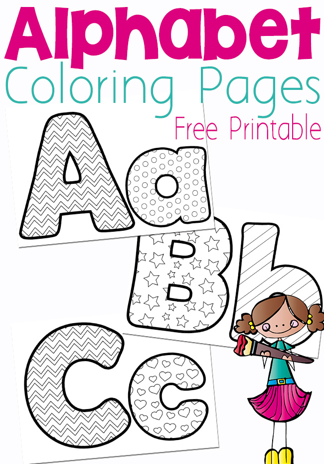 30 Alphabet Coloring Pages For Kids