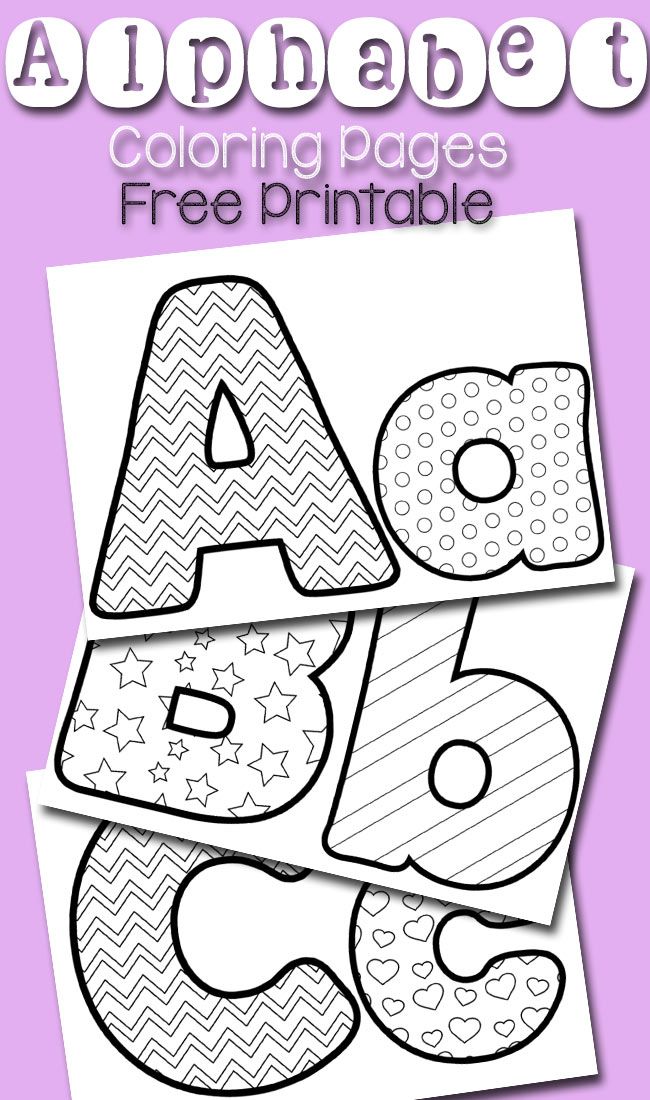 30 Alphabet Coloring Pages For Kids