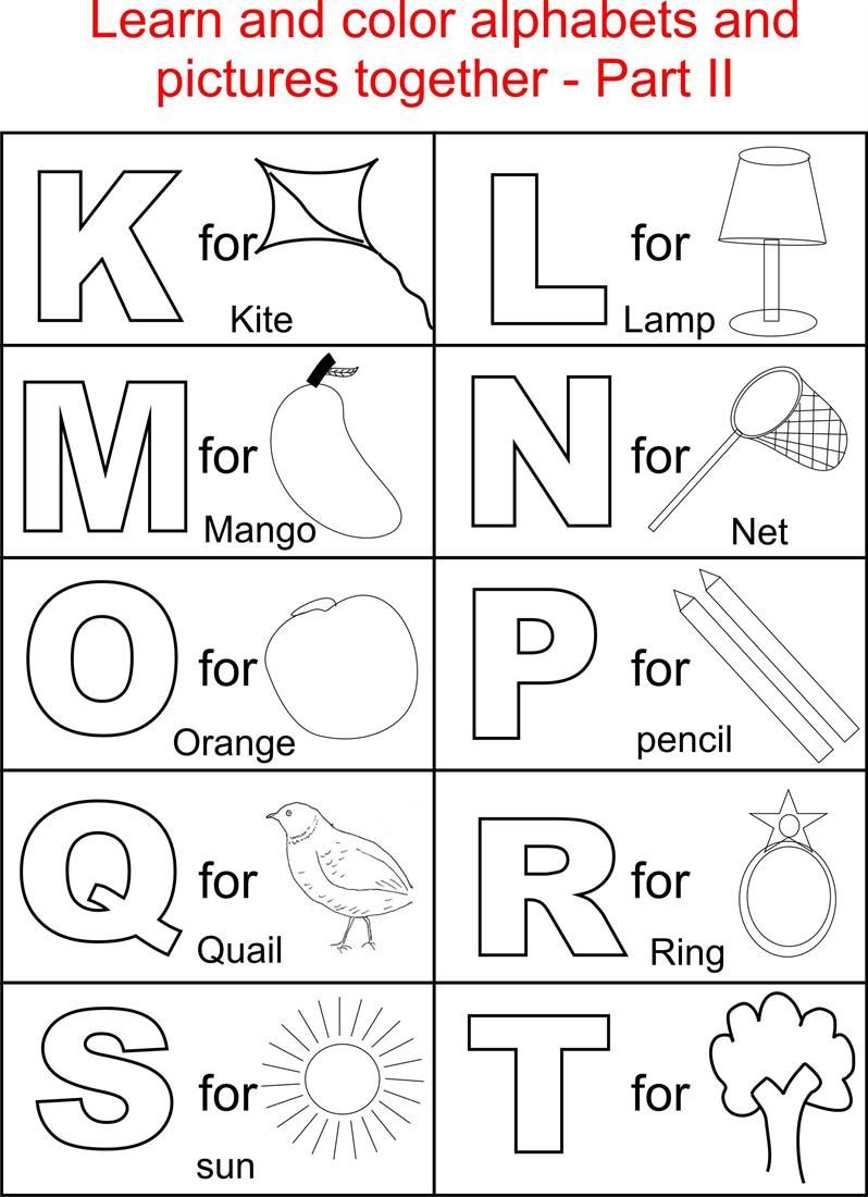 35 Alphabet Coloring Pages For Kids