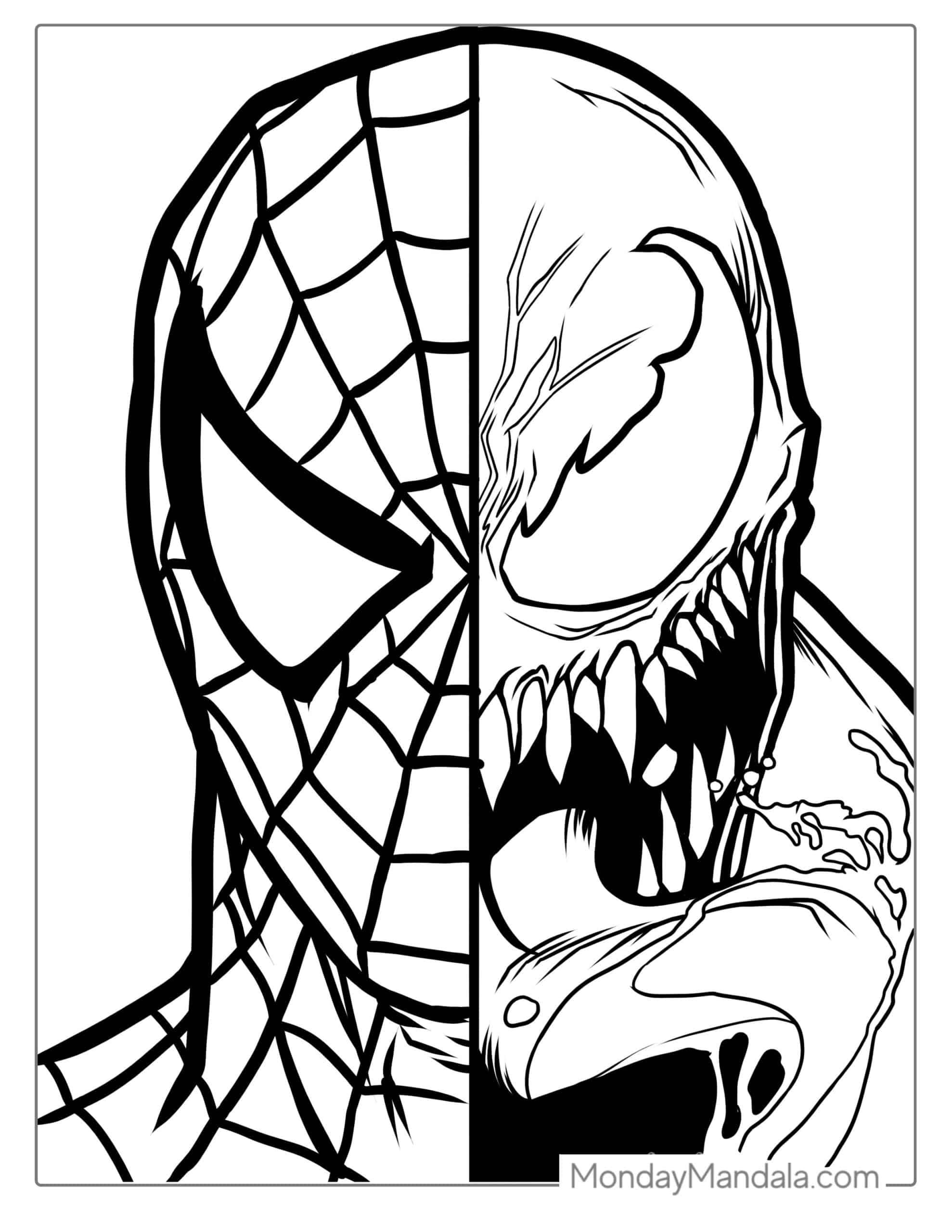 35 Spider Man Dinosaur Coloring Pages Free