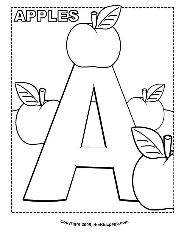 45 Alphabet Coloring Pages For Kids